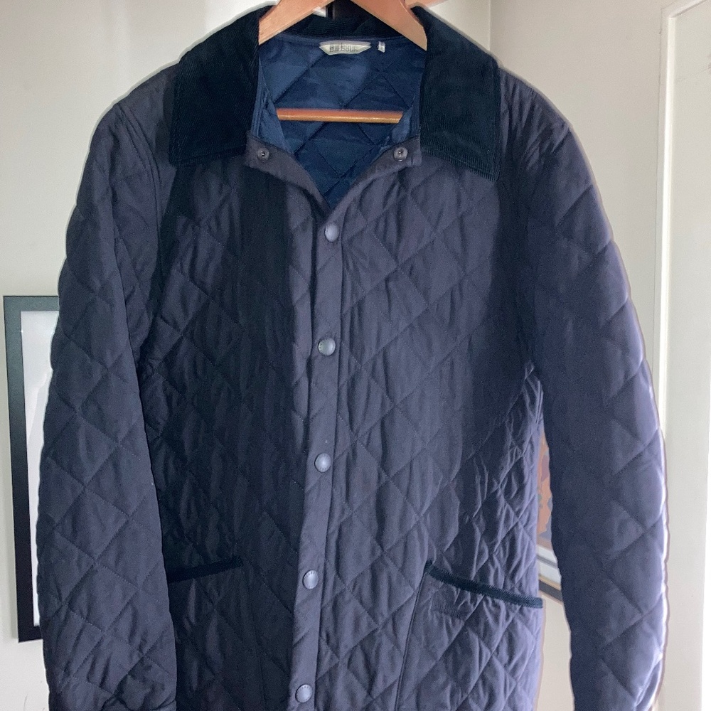 BARBOUR HERITAGE LIDDESDALE QUILT JACKET (NAVY) - SIZE XL (UK 46)